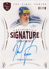 Kysela Robert 2021 OFS The Final Series Authentic Signature Red #TFS-RY