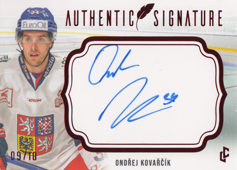 Kovařčík Ondřej 2024 LC Expectations Authentic Signature Red #AS-04