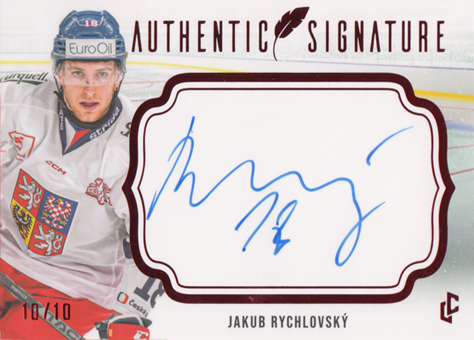 Rychlovský Jakub 2024 LC Expectations Authentic Signature Red #AS-30