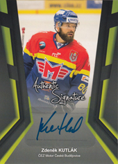 Kutlák Zdeněk 17-18 Premium Cards Authentic Signature #AS-ZK