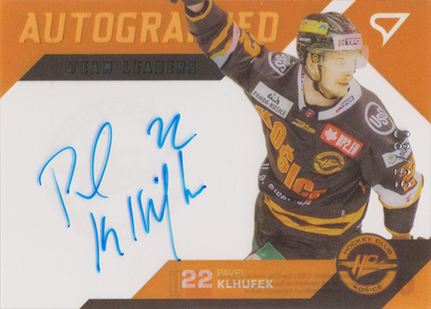 Klhůfek Pavel 20-21 Tipos Extraliga Team Leaders Signature #AL06