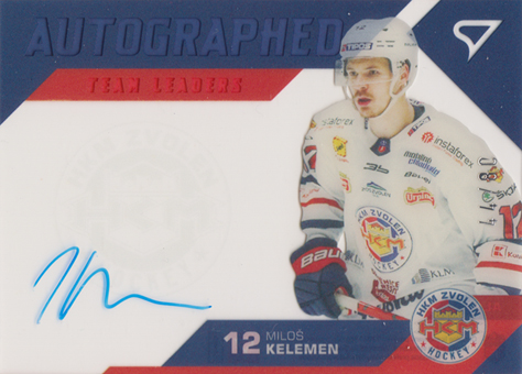Kelemen Miloš 20-21 Tipos Extraliga Team Leaders Signature #AL13