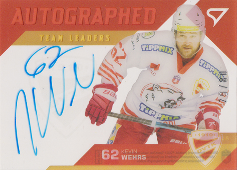 Wehrs Kevin 20-21 Tipos Extraliga Team Leaders Signature #AL19