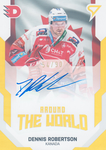 Robertson Dennis 21-22 Tipsport Extraliga Around the World Auto #AWS-05