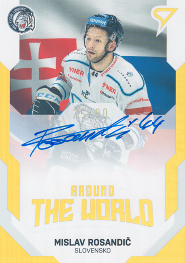 Rosandić Mislav 21-22 Tipsport Extraliga Around the World Auto #AWS-21