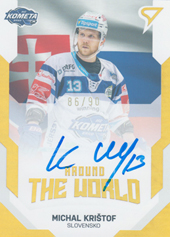 Krištof Michal 21-22 Tipsport Extraliga Around the World Auto #AWS-25