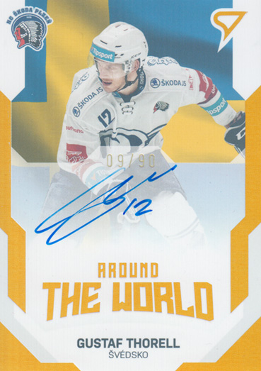 Thorell Gustaf 21-22 Tipsport Extraliga Around the World Auto #AWS-34