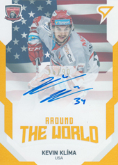 Klíma Kevin 21-22 Tipsport Extraliga Around the World Auto #AWS-35