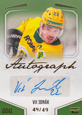 Jonák Vít 22-23 GOAL Cards Chance liga Autograph #A-10