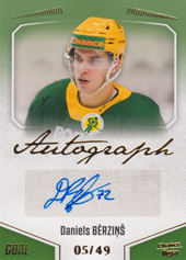 Bērziņš Daniels 22-23 GOAL Cards Chance liga Autograph #A-11