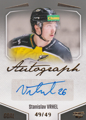 Vrhel Stanislav 22-23 GOAL Cards Chance liga Autograph #A-18