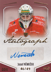 Němeček Josef 22-23 GOAL Cards Chance liga Autograph #A-19