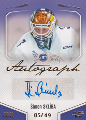 Sklíba Šimon 22-23 GOAL Cards Chance liga Autograph #A-25