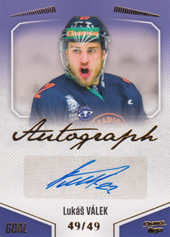 Válek Lukáš 22-23 GOAL Cards Chance liga Autograph #A-29