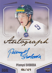 Svoboda Přemysl 22-23 GOAL Cards Chance liga Autograph #A-30