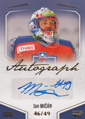Mičán Jan 22-23 GOAL Cards Chance liga Autograph #A-31