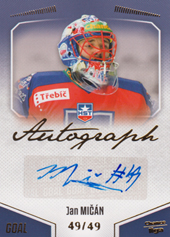 Mičán Jan 22-23 GOAL Cards Chance liga Autograph #A-31