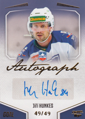 Hunkes Jiří 22-23 GOAL Cards Chance liga Autograph #A-33