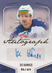 Hunkes Jiří 22-23 GOAL Cards Chance liga Autograph #A-33