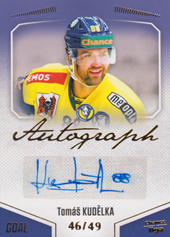 Kudělka Tomáš 22-23 GOAL Cards Chance liga Autograph #A-38