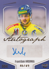 Hrdinka František 22-23 GOAL Cards Chance liga Autograph #A-39