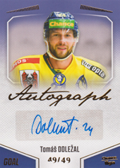 Doležal Tomáš 22-23 GOAL Cards Chance liga Autograph #A-41