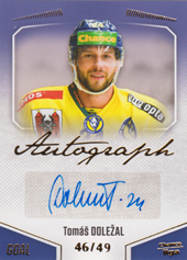 Doležal Tomáš 22-23 GOAL Cards Chance liga Autograph #A-41