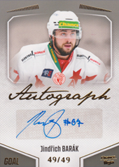 Barák Jindřich 22-23 GOAL Cards Chance liga Autograph #A-44