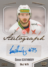 Szathmáry Šimon 22-23 GOAL Cards Chance liga Autograph #A-45