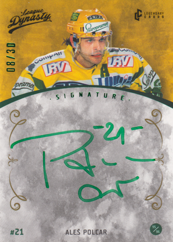 Polcar Aleš 2021 Legendary Cards League Dynasty Signature #46