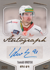 Knotek Tomáš 22-23 GOAL Cards Chance liga Autograph #A-47