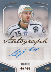 Niko Ján 22-23 GOAL Cards Chance liga Autograph #A-51
