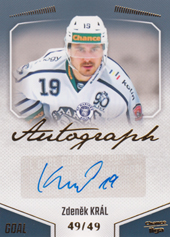 Král Zdeněk 22-23 GOAL Cards Chance liga Autograph #A-52