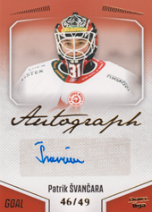 Švančara Patrik 22-23 GOAL Cards Chance liga Autograph #A-55