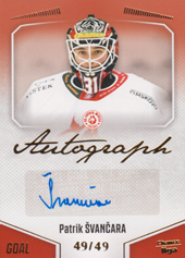 Švančara Patrik 22-23 GOAL Cards Chance liga Autograph #A-55
