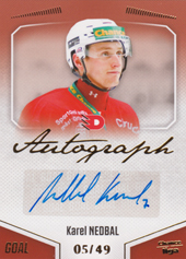 Nedbal Karel 22-23 GOAL Cards Chance liga Autograph #A-63