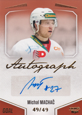 Machač Michal 22-23 GOAL Cards Chance liga Autograph #A-65