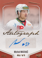 Machač Michal 22-23 GOAL Cards Chance liga Autograph #A-65
