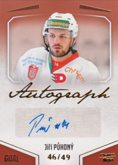 Půhoný Jiří 22-23 GOAL Cards Chance liga Autograph #A-66