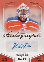 Bláha Ondřej 22-23 GOAL Cards Chance liga Autograph #A-67