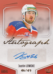 Lemcke Justin 22-23 GOAL Cards Chance liga Autograph #A-68