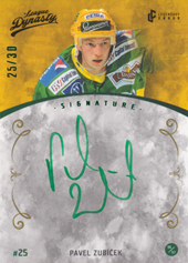 Zubíček Pavel 2021 Legendary Cards League Dynasty Signature #72