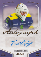 Lackovič Jakub 22-23 GOAL Cards Chance liga Autograph #A-73