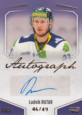 Rutar Ludvík 22-23 GOAL Cards Chance liga Autograph #A-74