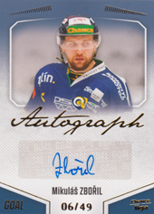 Zbořil Mikuláš 22-23 GOAL Cards Chance liga Autograph #A-81