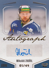 Zbořil Mikuláš 22-23 GOAL Cards Chance liga Autograph #A-81
