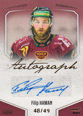 Haman Filip 22-23 GOAL Cards Chance liga Autograph #A-87