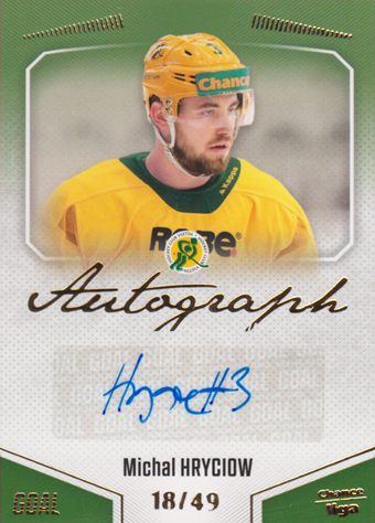 Hryciow Michal 22-23 GOAL Cards Chance liga Autograph #A-93