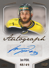 Pohl Jan 22-23 GOAL Cards Chance liga Autograph #A-99