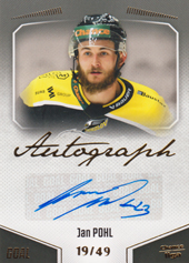 Pohl Jan 22-23 GOAL Cards Chance liga Autograph #A-99